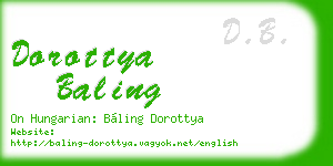 dorottya baling business card